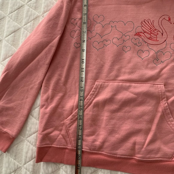 Urban Outfitters S coral Swan hoodie sweatshirt - Picture 5 of 7